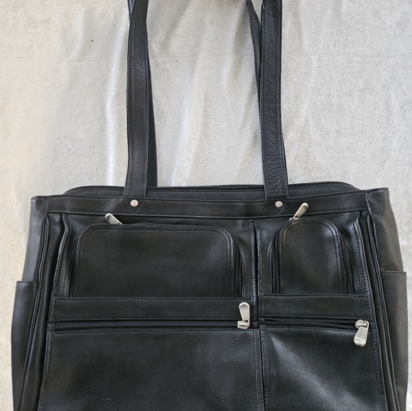 LEATHER Briefcase - Picture 1 of 7